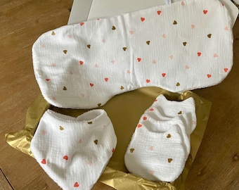 baby gift set, little hearts