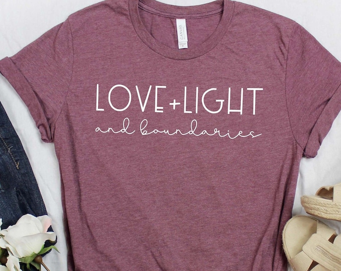 Love and Light and Boundaries Short Sleeve T-Shirt