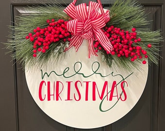 Merry Christmas Door Sign