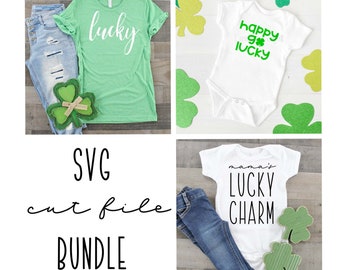 Cut file bundle, Mamas Lucky Charm SVG, St. Patrick's Day svg, Cut Files, Cut Files for Silhouette, Cut Files SVG, svg designs, svg files