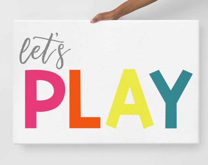 Let's Play Wall Art Canvas