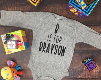 Personalized Infant Bodysuits, Baby Clothes, Baby Shower Gifts, Baby Boy Bodysuit, Baby Girl Bodysuit, Personalize Baby Name