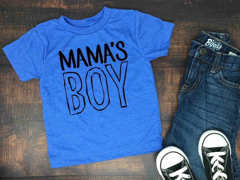 Mama's Boy Tshirt Momma's Boy Kid's Shirt Soft Etsy