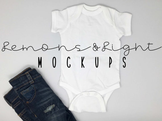 Rabbit Skins Infant Bodysuit Mockup Baby Mockup Baby Mock Etsy