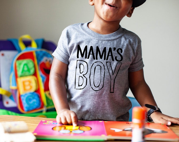 Mama's Boy TShirt, Momma's Boy Kid's Shirt, Soft Toddler Tees, Toddler Clothes, Momma's Boy Shirt, 2T Boy Clothes, 3T Boys Clothes, 4T Boys