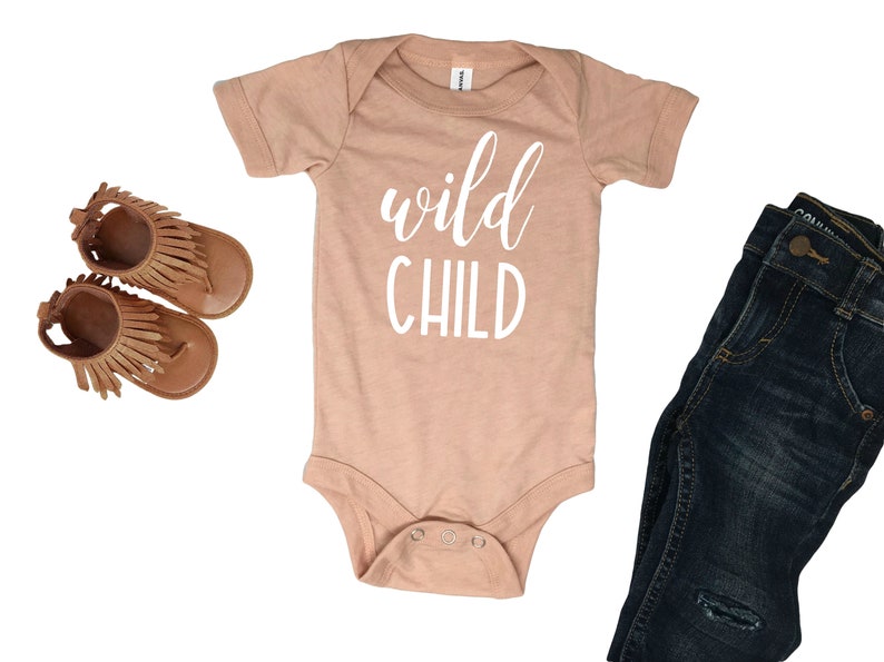 Wild Child Baby Bodysuit Funny Baby Bodysuit Wild Child Shirt Baby Girl Outfits Baby Girl Clothes Infant Bodysuit