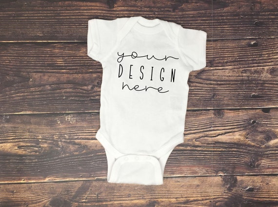 Rabbit Skins Infant Bodysuit Mockup Baby Mockup Baby Mock Etsy