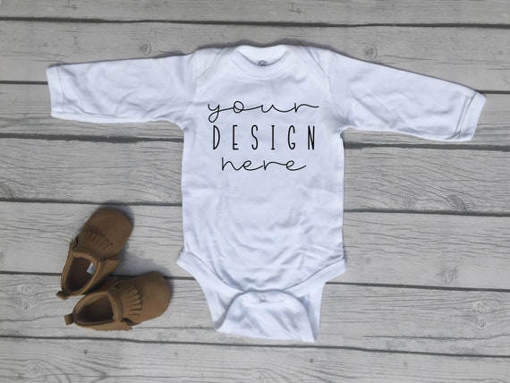 Rabbit Skins Infant Bodysuit Mockup Baby Mockup Baby Mock Etsy