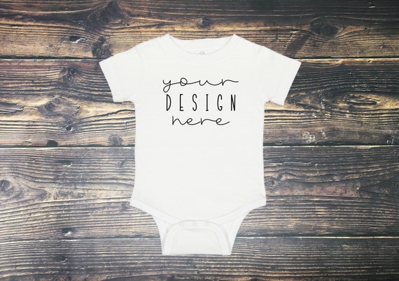 Rabbit Skins 4480 Infant Bodysuit Mockup Baby Mockup Baby Etsy