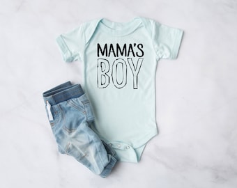 Mama's Boy Infant Bodysuit | Baby Clothes | Infant Clothes | Baby Shower Gift | Infant Short Sleeve Bodysuit
