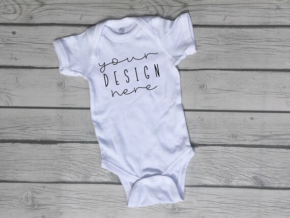 Rabbit Skins Infant Bodysuit Mockup Baby Mockup Baby Mock Etsy