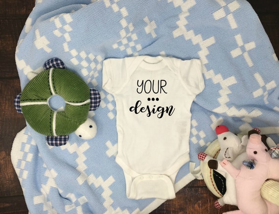 Rabbit Skins Infant Bodysuit 4400 Mockup Mockup Tees Mockup Etsy