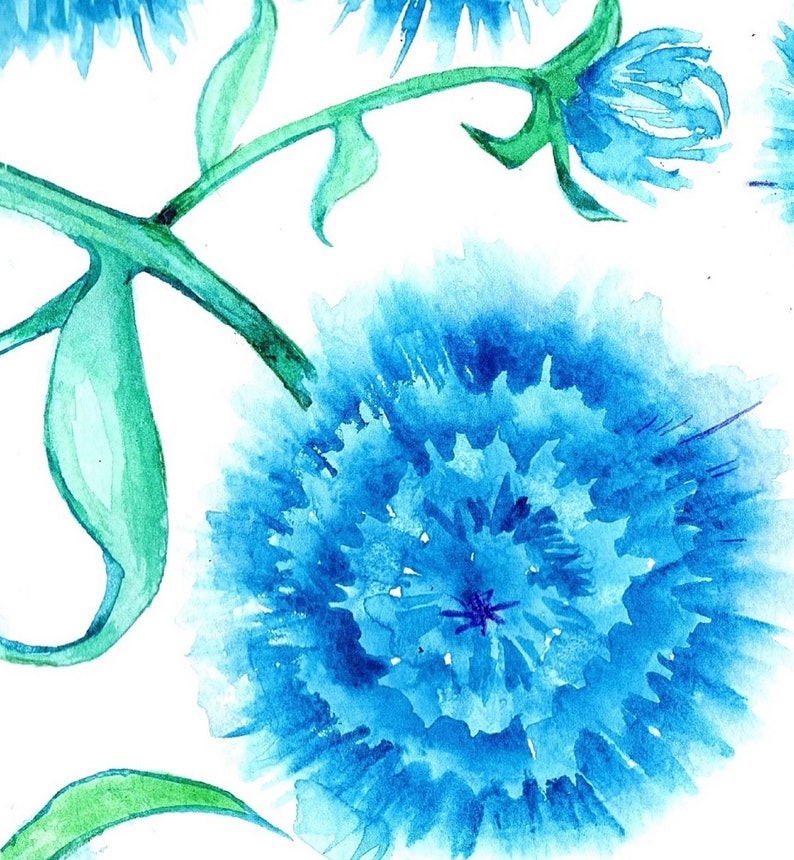 cadeau fête des mères aquarelle, botanique, pour sous-verre image 3