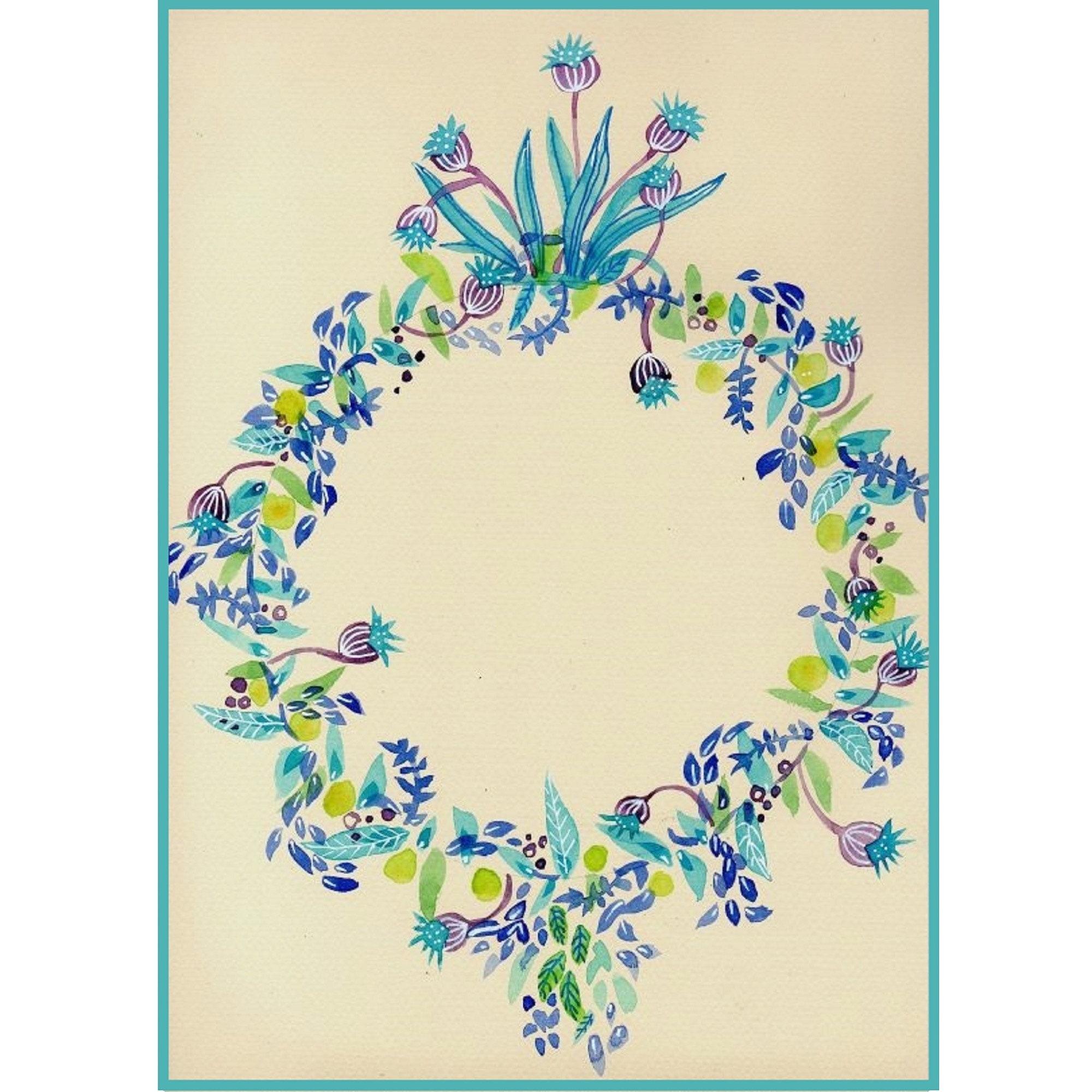 Aquarelle, Cadeau Mariage, Naissance, Baptême, Événement, Personnalisable