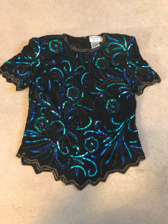 Gorgeous 1980’s Sequin Top - image 6