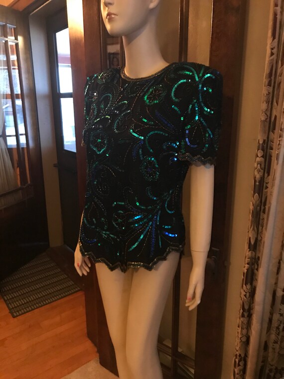 Gorgeous 1980’s Sequin Top - image 7