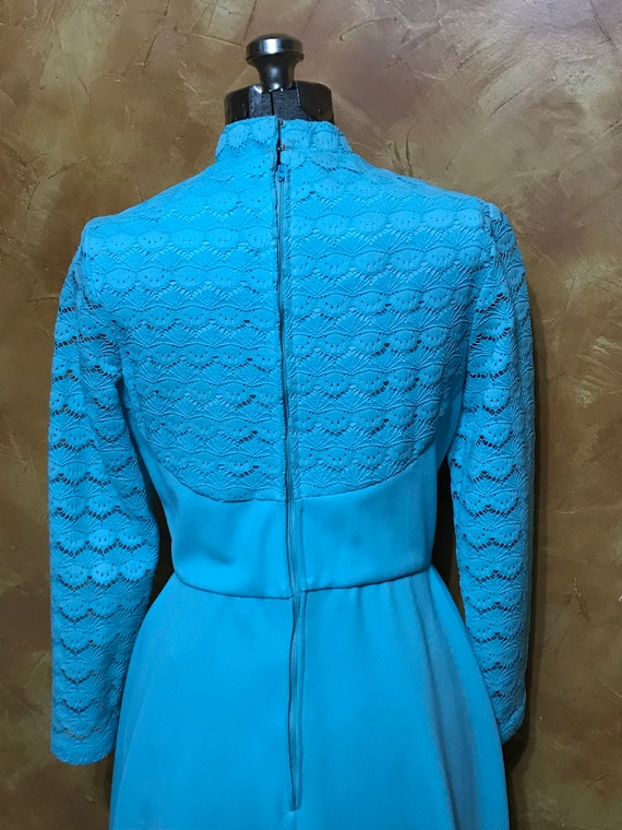 Dreamy blue 1970’s vintage dress - image 3