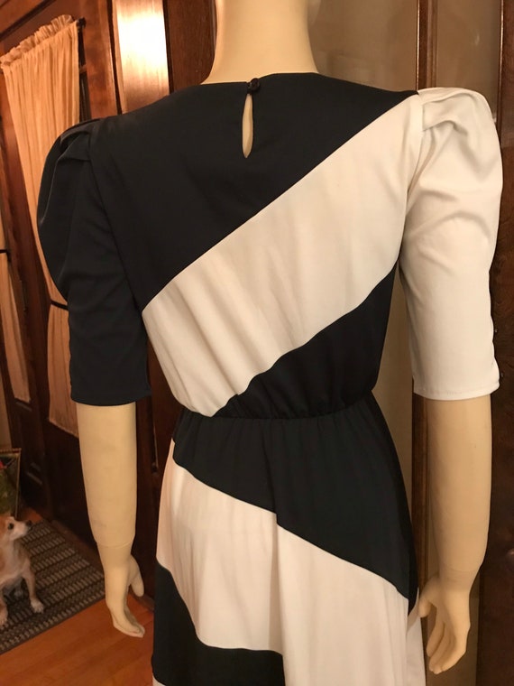 Vintage Black and White Dress - image 6