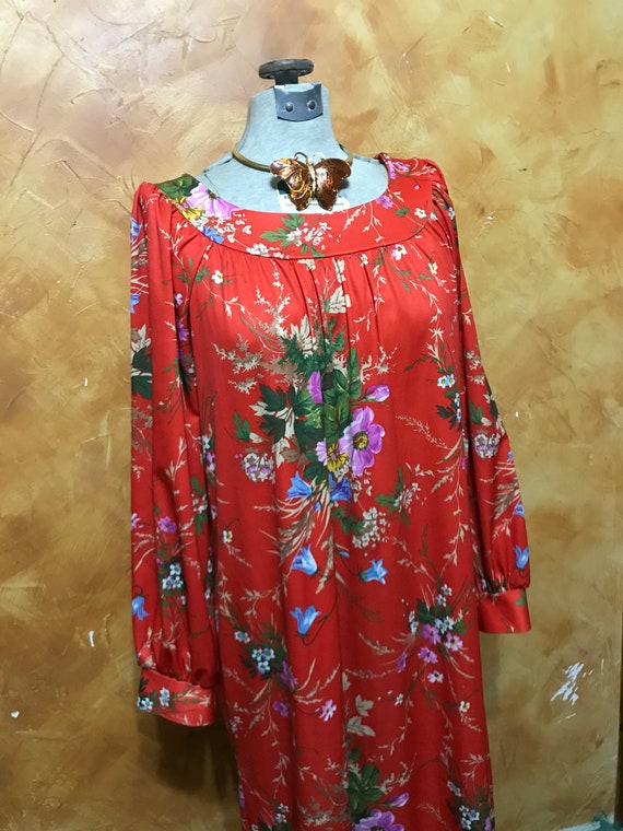 Vintage Floral House Dress - image 9