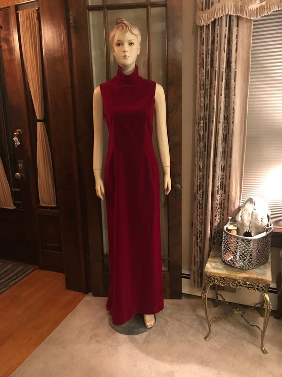 Red Velvet Dress - image 3