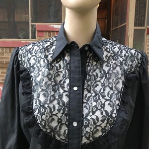 Vintage Tru-West Rockmount Ranch Wear Boho Top