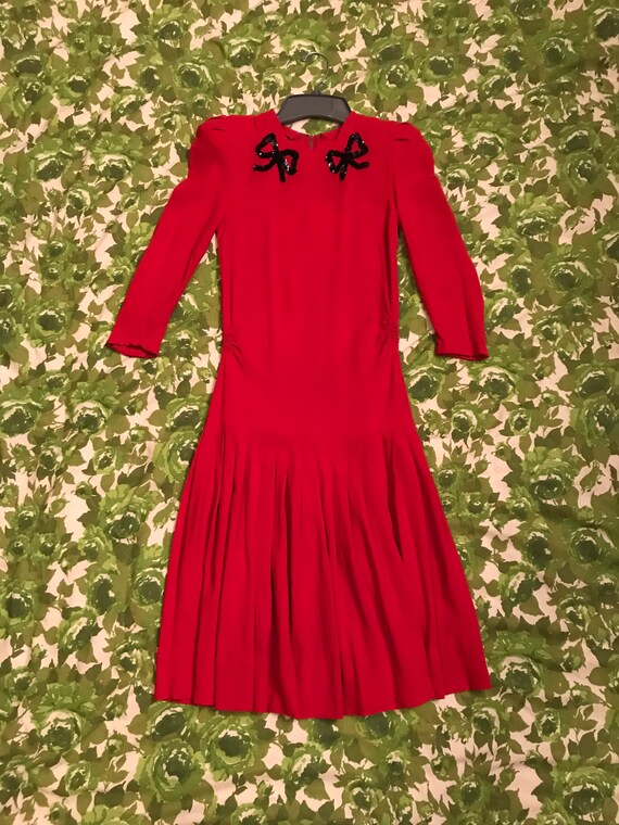 Adorable Vintage Red Dress - image 2