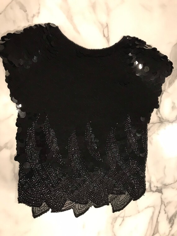 Amazing Sequin And Beaded Top - image 2