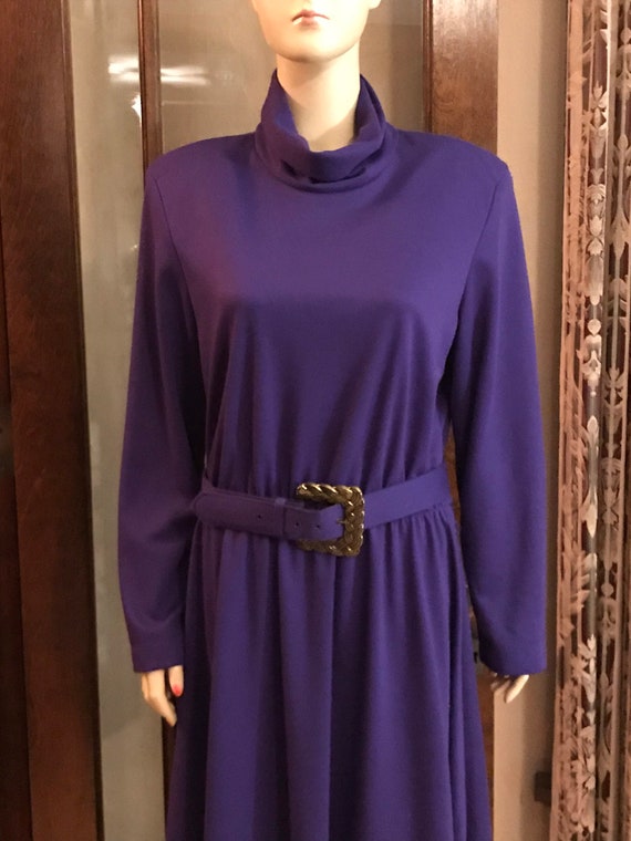 Royal Purple 1980’s Vintage Dress