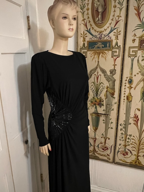 Gorgeous Batwing Beaded Vintage Dress