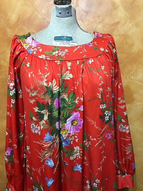 Vintage Floral House Dress - image 2