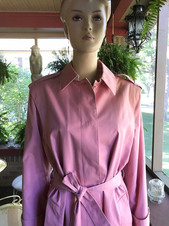 Vintage Pink Trench Coat