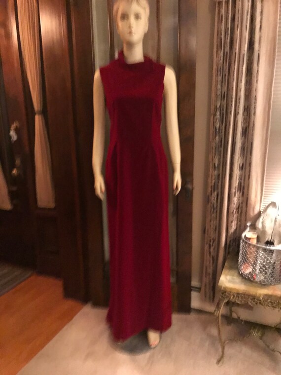 Red Velvet Dress - image 5