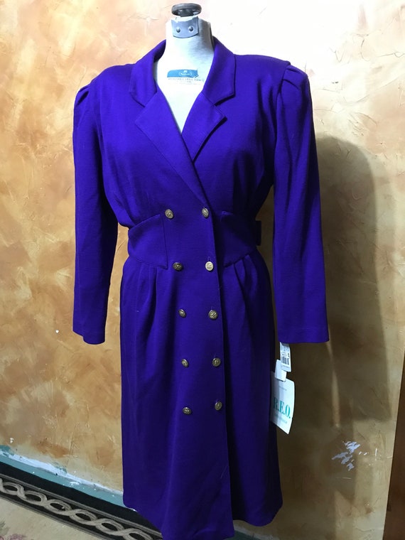 Dead stock R.E.O Originals Royal Purple 80’s dress