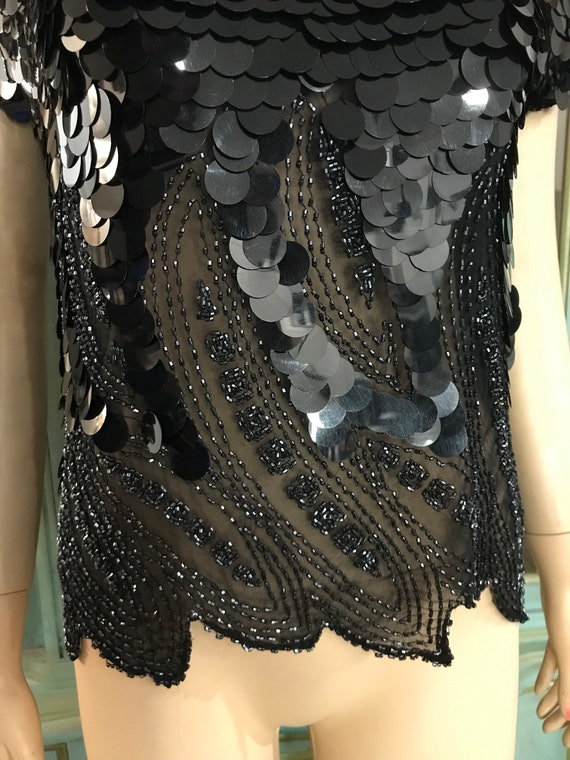 Amazing Sequin And Beaded Top - image 5
