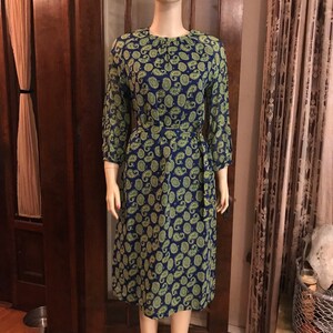 Vintage Paisley Dress