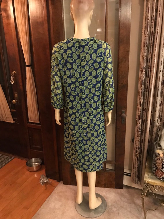 Vintage Paisley Dress - image 8