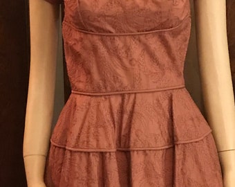 Perfectly Peachy Vintage Dress