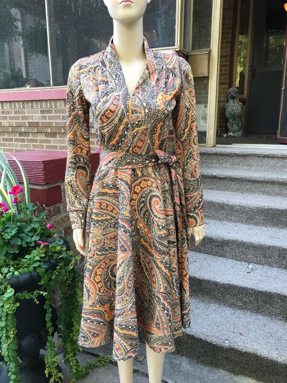 Perfect Vintage Paisley Dress - image 3