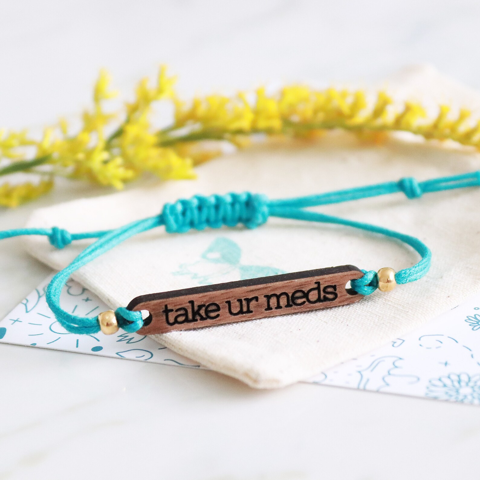 TAKE UR MEDS Adjustable Bracelet Mental Health Awareness Etsy