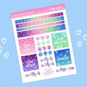 Digital Planner Stickers, Crystal Stickers, Precropped Goodnotes ...