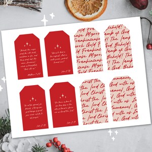 Printable Religious Christmas Gift Tags Bible Versus Holiday Tags ...