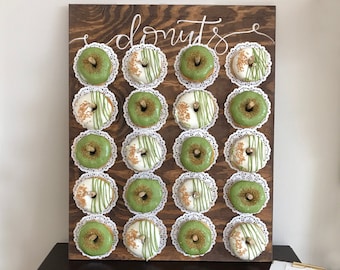 20 to 40 pcs Donut board, Donut Wall, Donut Holder, Donut Stand, Doughnut Stand, Donut Bar, Donut Display, Donut Wall Wedding, Dessert Wall