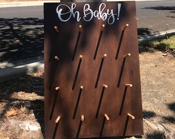 Donut Wall Board — Personalized Wedding Dessert Display, Tabletop Donut Stand, Baby Shower Bridal Shower Birthday, Doughnut Bar Decor