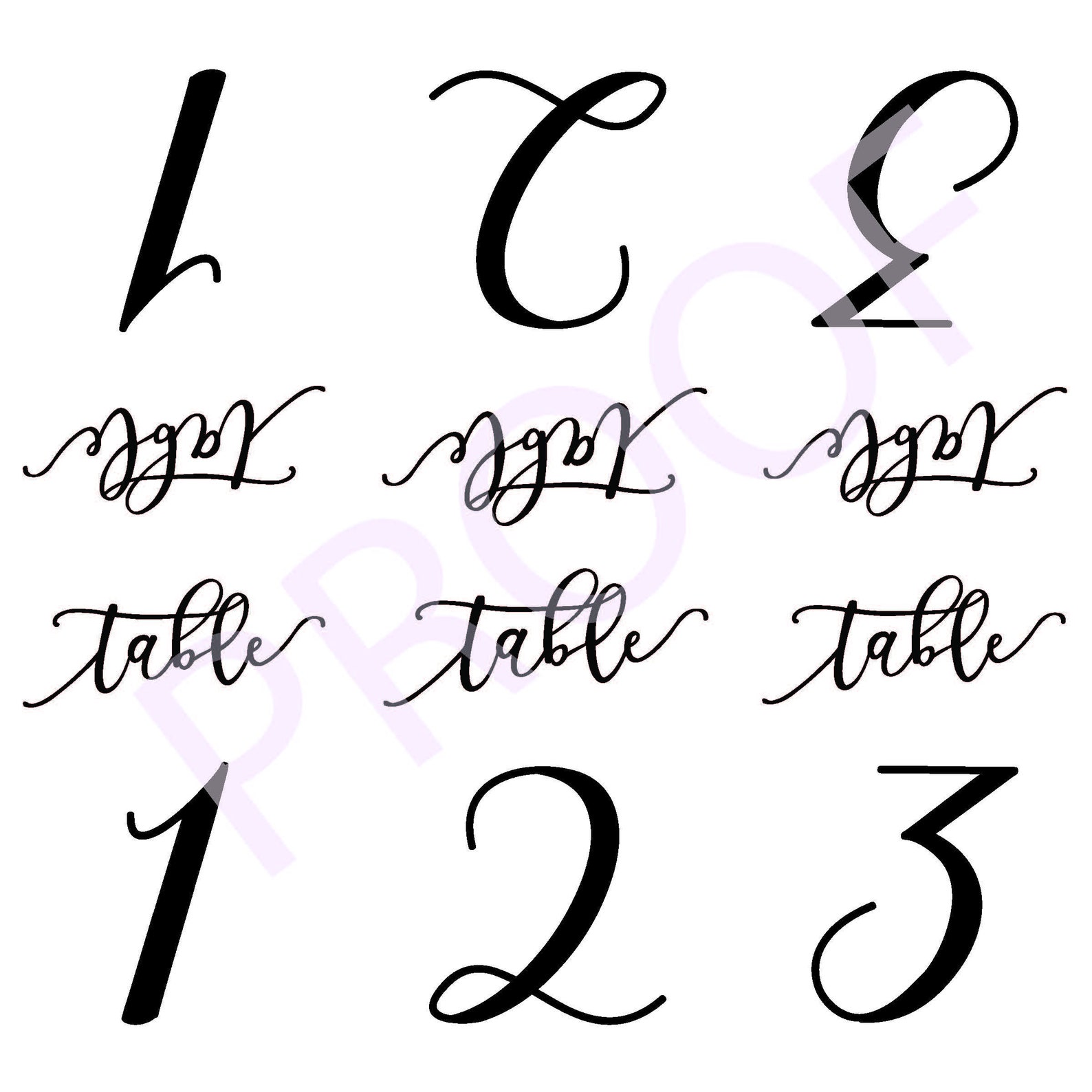 1 20 table numbers template to print on 12 x 12 cardstock etsy