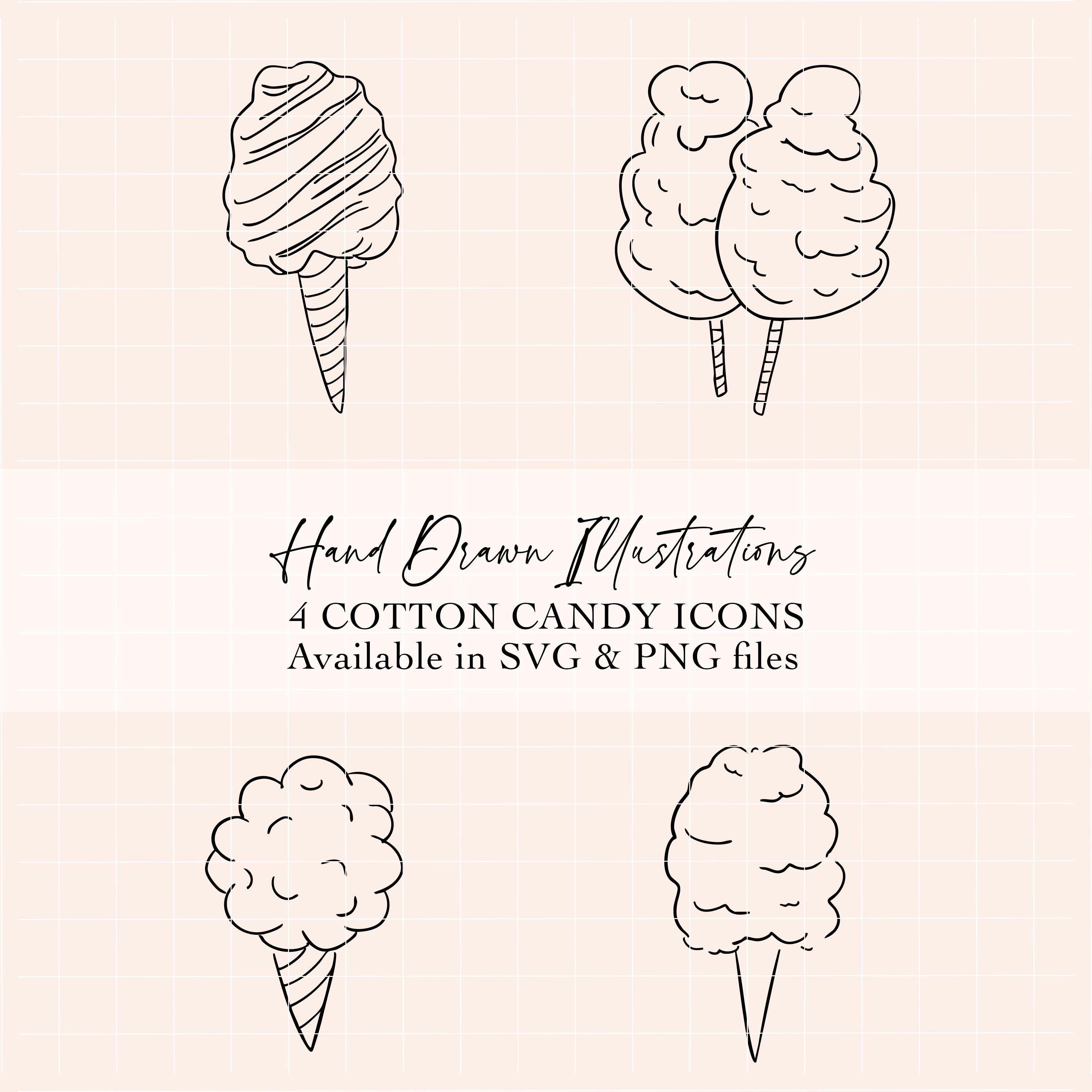 Cotton Candy Png Cartoon