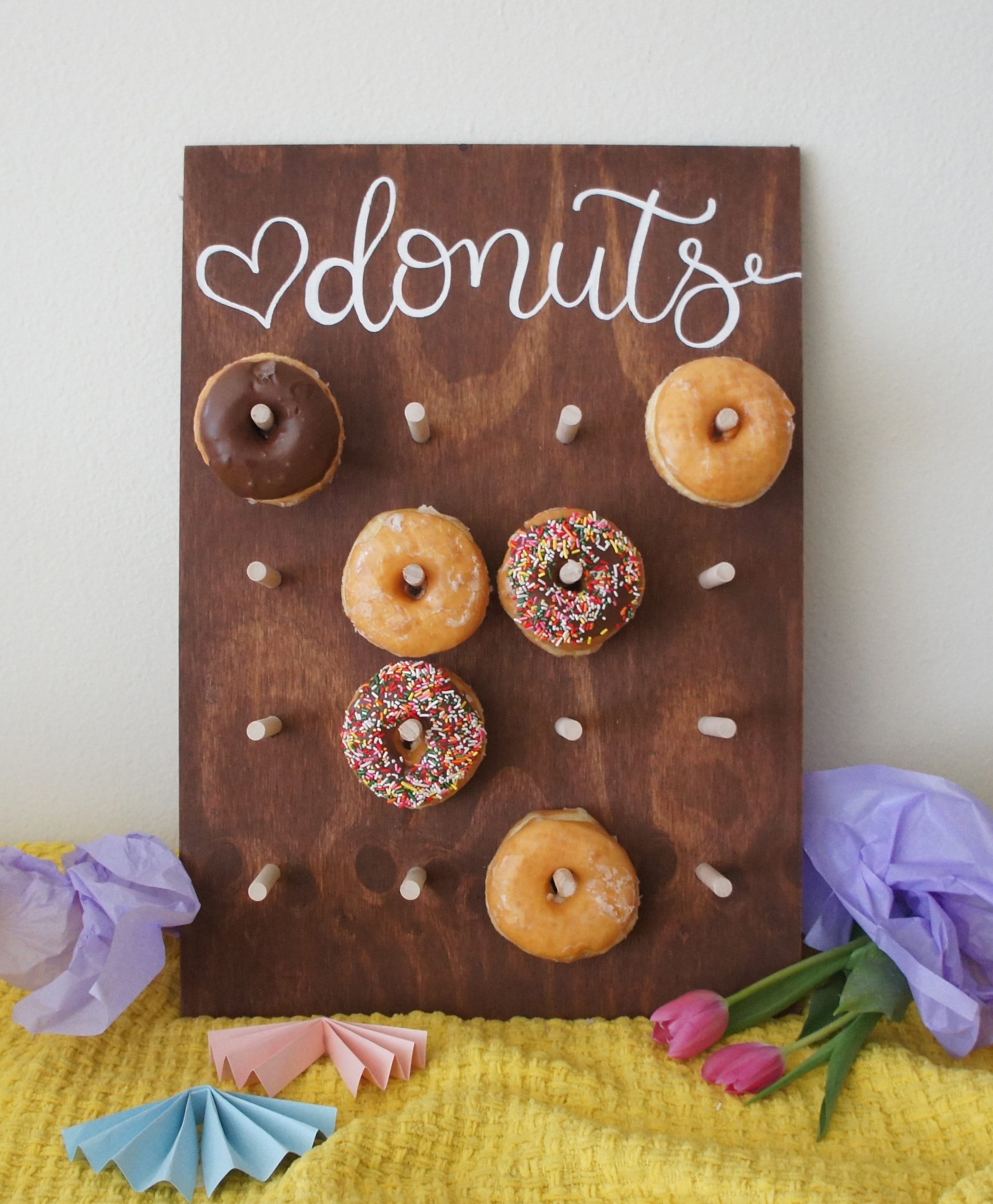 16 PCS, Up to 32 Donuts Donut Stand, Donut Wall, Donut Board, Donut