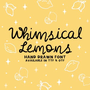 Whimsical Handwritten Font Script, Quirky Font for Handwritten Invitations, Procreate Font, Hand Drawn Font, Wedding Calligraphy Font