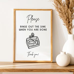 Kitchen Sink Sign - Etsy