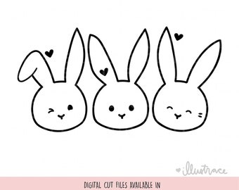 Svg de Pascua, Svg de Feliz Pascua, Svg de Conejito, Svg de Conejitos, Svg de Conejito Lindo, Camiseta de Pascua para Cricut, Archivos de corte Svg de Pascua con Láser