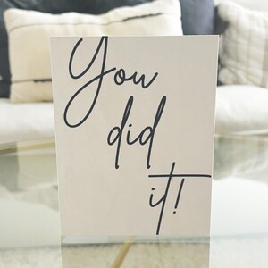 Packung mit Glückwunschkarten, minimalistische Glückwunschkarte, Glückwunschkarte für Freund, Glückwunschkarte für Job-Karriere, einfache Glückwunschkarte